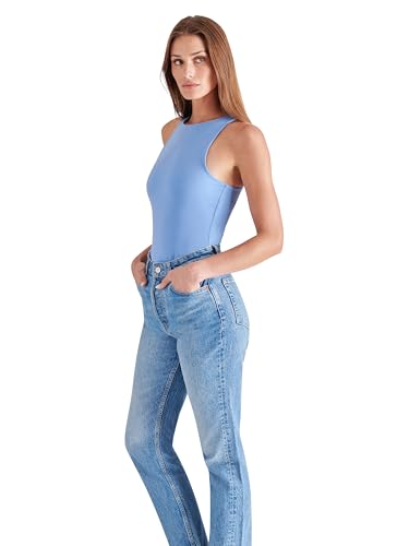 Image of Steve Madden Apparel NICO Bodysuit, Indigo Blue, X-Small