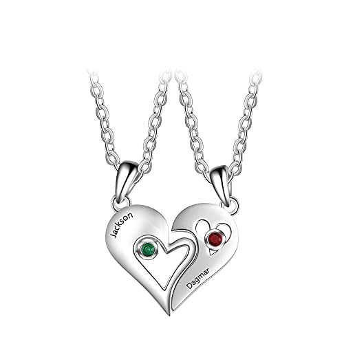 Meilleurs amis pour toujours collier cœur séparable et bijoux d'amitié tendance