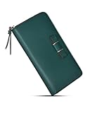 [Modiko] 財布 レディース 長財布 大容量 スキミング防止 小銭入れ カード収納 柔らかい 多機能ウォレット かわいい (green)