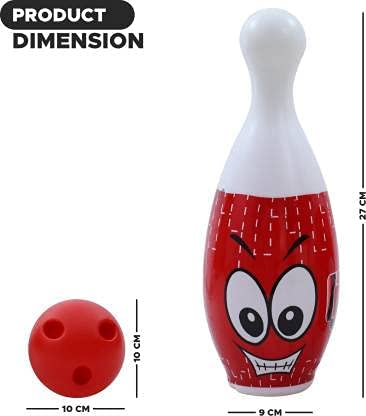 Oncaarnival Kids Bowling Toys Set, Toddler Indoor Outdoor Activity Play Game, Soft 6 Pins & One Balls Play Set, Educational Birthday Party Gift for 18 24 Months, 2 3 Year Old Children Boy Girl 2