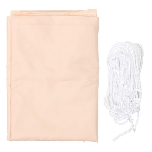 dDanke Beige Rectangle Sun Shade Sails Canopy 90% UV Block for Patio Garden Party 3x2m (4 D Type Buckles and Ropes)