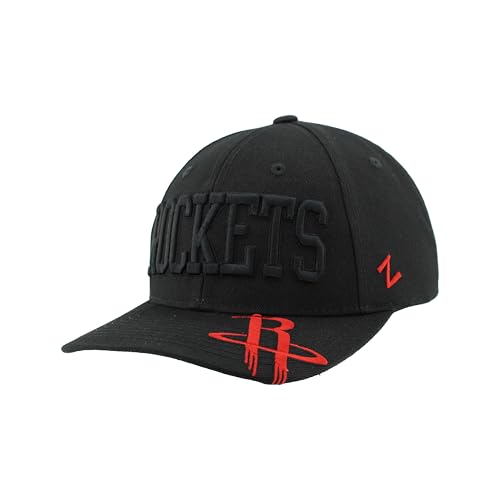 Houston Rockets NBA Officially Licensed Adjustable Snapback Hat Contender Black