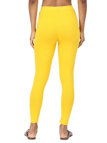 Image of Robinbosky Premium Stretchable Cotton Ankle Legging for Women | Suitable for Formal wear & Casual wear | High-End Elastic Makes The Leggings Squat Proof and Durable for Travel, Yoga, & Workout.