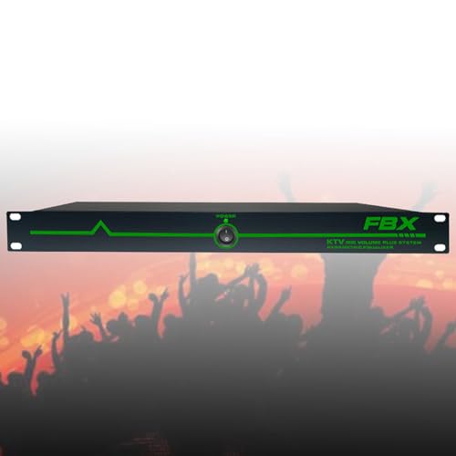 Supresor Profesional de Retroalimentación, Desplazador Digital de Frecuencia Anti-chillido para Micrófono, Nivel 5, Verde, 2 entradas y 2 salidas miniatura 1