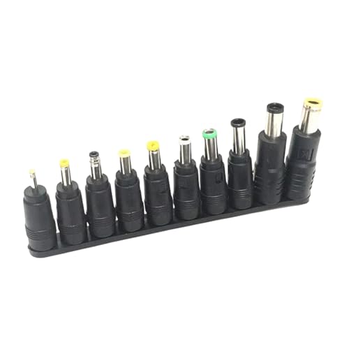 ZHGFXIN Conector adaptador de corriente 10 en 1 2.5 x 0.7 6.3 x 3.0 .4 x 5.0 5.5 x 1. 4.0 x 1 9 x 5. 4.8 x 1 0 x 3.0 mm para juego de adaptadores de corriente electrónicos