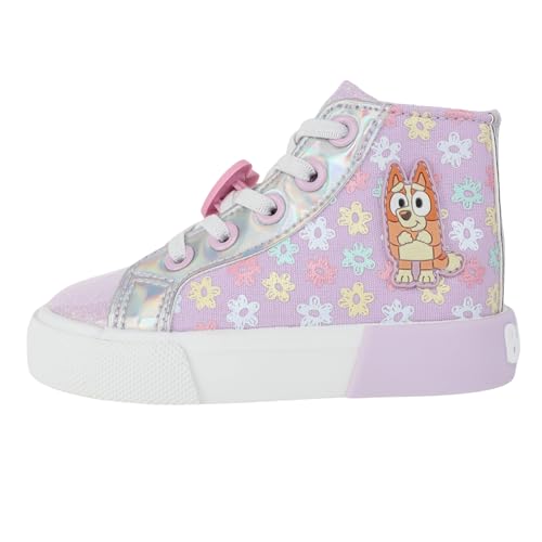 Ground Up Bluey Sneakers for Kids - Unisex High-top Bluey and Bingo Shoes with a Side Zipper so They Slip on!2