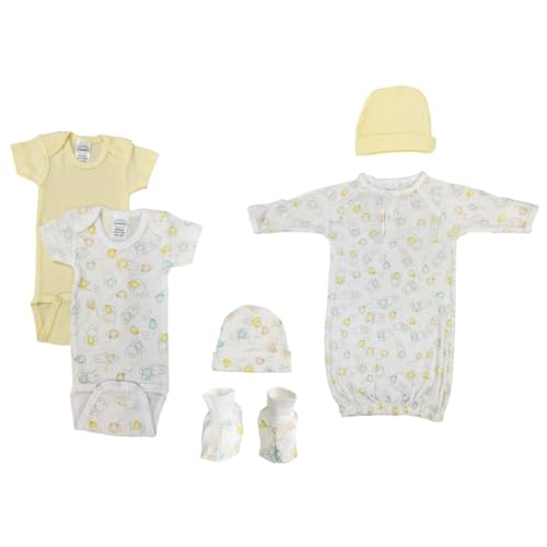 Bambini NC-0646 Unisex Newborn Baby 7 Piece Layette Sets, White