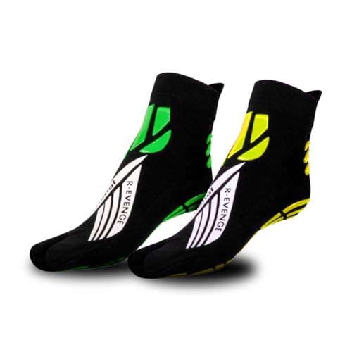 ✅ MORE COMFORT & TRANSPIRATION La struttura della calza stimola il benessere durante l’attività e grazie alla fascia elastica centrale garantisce una perfetta aderenza al piede durante qualsiasi attività. Grazie ai binari esterni, sudore e vapore acqueo vengono espulsi all’esterno mantenendo il piede sempre asciutto.