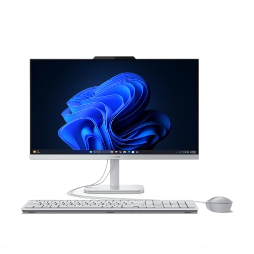 Lenovo AIO A105a All-in-One PC | Display 23.8' Full HD | AMD Ryzen 5 40 | 16GB RAM | 512GB SSD | AMD Radeon 610M Graphics | Windows 11 | Include mouse e tastiera | Grigio | 3 mesi Premium Care