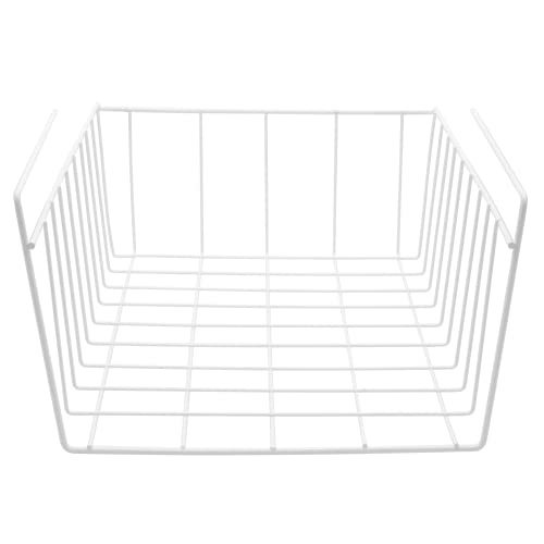 YBM Home Under Shelf Wire Basket Storage Organizer for Kitchen Pantry - Hanging Storage Cabinet Organizer Rack Adds Extra Storage Space Underside the Shelf (1, Medium)