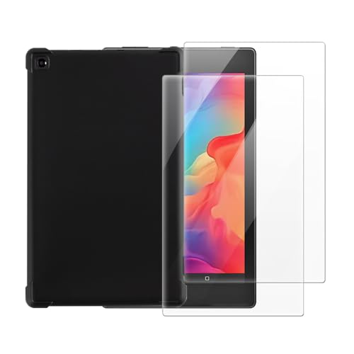 Coque Amazon Fire HD 8 2016 avec protection écran verre trempé noir