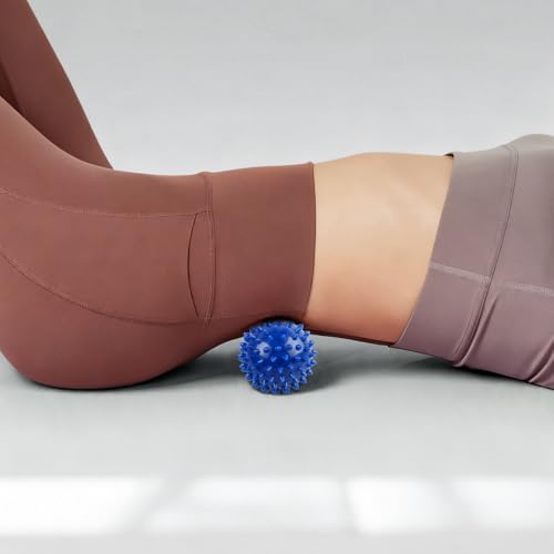 Image of WOVTE Massage Lacrosse Ball Set for Sore Muscles, Shoulders, Neck, Back, Foot, Body, Deep Tissue, Trigger Point, Muscle Knots, Yoga and Myofascial Release