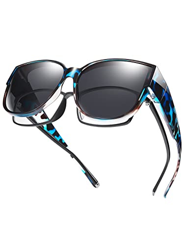 Tinhao Gafas De Sol Polarizadas Para Mujer, Con Protección Uv, Para Conducir, Azul Gris Leopardo Tinhao Gafas De Sol Polarizadas Para Mujer, Con Protección Uv, Para Conducir, Azul Gris Leopardo