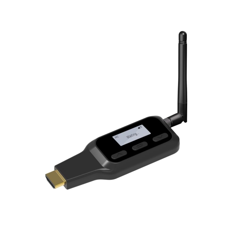 Tosuny HDMI ARC do Nadajnika Audio Bluetooth, Parowanie Dwóch urządzeń | Obsługa regulacji głośności CEC, niskiego opóźnienia, zasięgu 50 m, adaptera audio ARC TV do bezprzewodowych słuchawek i