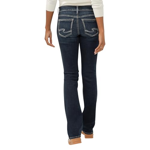 Image of Silver Jeans Co. Women's Elyse Mid Rise Comfort Fit Slim Bootcut Jeans