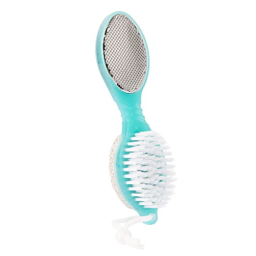 Trim Simply Foot 4-In-1 Foot Paddle – Include Metal Foot Rasp, Pumice Stone, Foot Brush, And Abrasive Surface – Easy To Use Foot Care Tools For Diy Pedicures – Ideal For Men And Women – Teal #TOP9