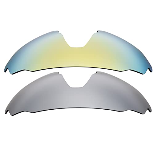 Verres Oakley Flight Jacket 24K Gold compatibles de rechange pour lunettes de sport
