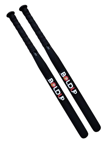 Image of Wooden Baseball Bat - 32 Inch Solid Hardwood Stick for Self Defense & Home Safety - Heavy Duty (Combo Black BASSBAT)