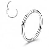 QZKJQDD 2 piercings para la nariz, 1.2*6, Acero inoxidable, No es una piedra preciosa