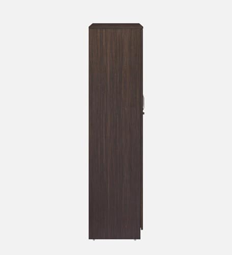 Image of Zen 2-Door Wardrobe | Engineered Wood | Choco Walnut Finish | Matte | Bedroom Storage Cabinet | Knock Down | Termite & Scratch Resistant | 3 Shelves | 3-Year Warranty