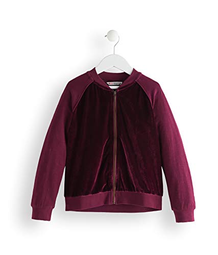 Marca Amazon - Red Wagon Velvet Bomber, Chaqueta para Niñas, Morado (Maroon), 104, Label:4 Years
