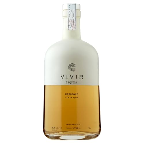 VIVIR Tequila Reposado - Award-winning Tequila Made With 100% Blue Weber Agave, Rested 6 Months In Bourbon Barrels, Earthy Agave On The Nose & Slight Vanilla Sweetness To Taste, 70cl, 40% ABV