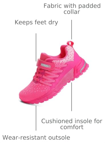 Image of KUBUA Kids Sneakers Lightweight Boys Girls Tennis Shoes | Breathable, Comfortable, Non Slip, Easy to Put On, Running, Walking, Gym, School, Daily Play, Toddler