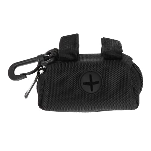 OSOLADY 犬の散歩用ポータブルマナーポーチ 軽量防漏設計 ウエストバッグ型ペット用うんち袋ホルダー リードや首輪に取り付け可能 小型犬