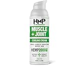 HMP BRANDS Hemp Cream Muscle & Joint Support 2000MG Hemp Discomfort Relief Formula w Menthol Ideal for Knee Muscle Joint Back Shoulder Elbow Maximum Joint Support, Natural Formula Made in USA 2.1oz