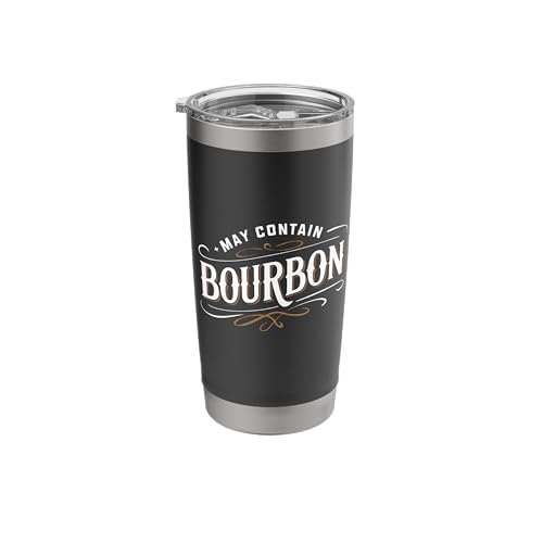 May Contain Bourbon Classic Whiskey Lover Design Stainless Steel Insulated Tumbler