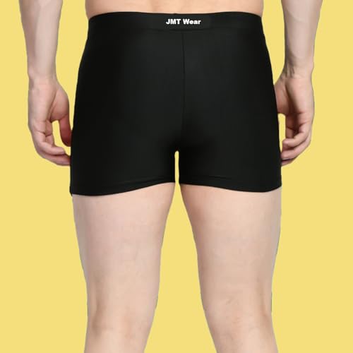 Image of Men's Swim Trunks Set with Swimming Goggles, Cap, Nose Clip & Earplugs - Quick Dry Printed Swim Shorts for Beach & Pool - Comfortable Elastic Waist Swimwear Combo