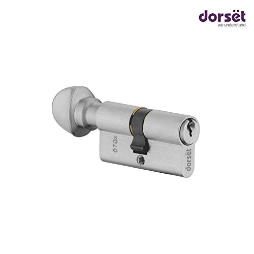 Image of Dorset Kaira Mortise Door Lock for Main Doors | 60 mm Key & Knob Cylinder Lock| Door Lock Handle Set for Home, 5 Year Warranty, Silver | HLKAIASC