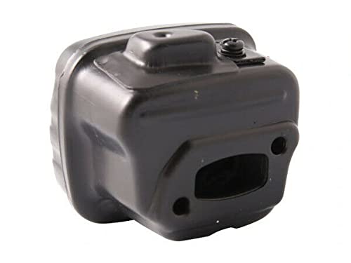 Tubo de escape compatible con Husqvarna 340 340E 345 345E 346XP 350 351 353 Silenciador de motosierra