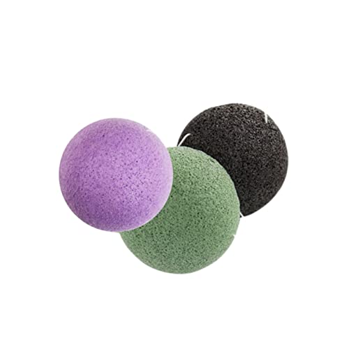 SMASOLO 3 Piezas Esponjas Redondas Lavado Facial Naturales Cuidado Facial Esponjas Limpiadoras La Ducha