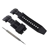 Ewatchparts 26mm Rubber Band Strap Compatible With Invicta Jason Taylor 14071 Bolt Spring Bar Remover Black