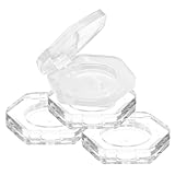 FOMIYES 4 Stück Teiliges Hexagon Transparent Leere Lidschatten Döschen Kosmetik Puder Behälter...