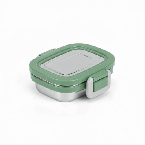Image of Signoraware Lock N Store Stainless Steel Containers | Airtight & Leakproof | Compact & Durable | Ideal for Snacks, Kids, Travel, Office, School & Outdoor Use (160ml | EGreen)