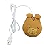 ROMISBABA Mouse USB Cablato Forma di Orsetto Design Ergonomico per Gaming Materiale Resistente e Impugnatura Confortevole per Laptop e Desktop immagine