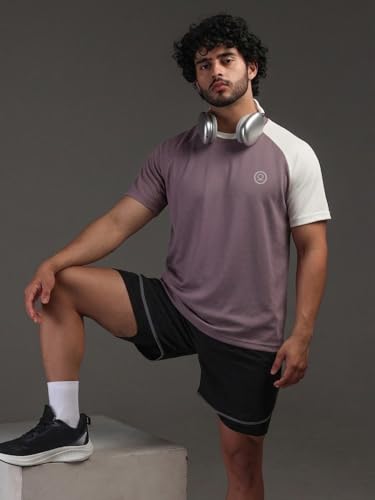 Image of CHKOKKO Gym Tshirt for Men Workout Regular fit t Shirt for man Breathable Dry fit Sports t Shirt Half Sleeve Activewear Round Neck Yoga and Running & Outdoor activites
