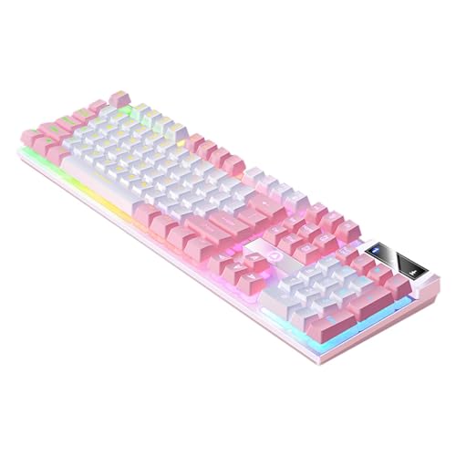 Clavier de jeu pour PC gamer mécanique filaire et lumineux 104 touches