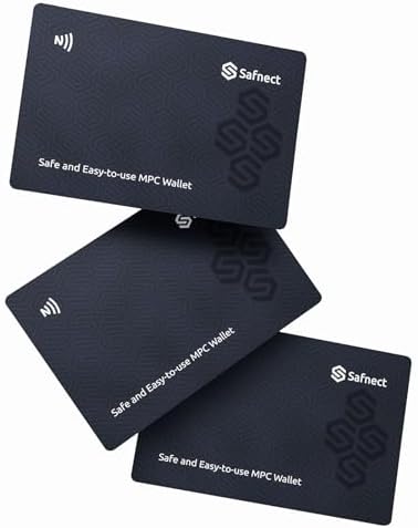 NFC Crypto Hardware Wallet – 3-Card Seedless Backup, Cold Storage...