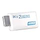 Vbestlife Adapter Wii auf HDMI, Wii auf HDMI, Chelle 720P/1080P mit 3,5 mm Audio-Ausgang, TV, Video und Home-Audio