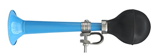 Clean Motion Trumpeter Horns Steel Straight Bulb Horn, Blue