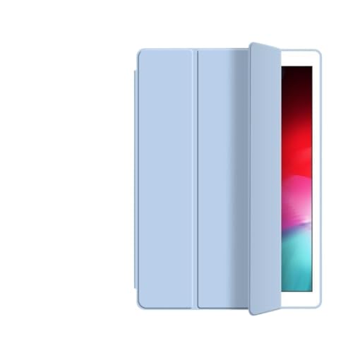 Étui magnétique Xiaomi rabat 3 volets bleu glace cuir souple