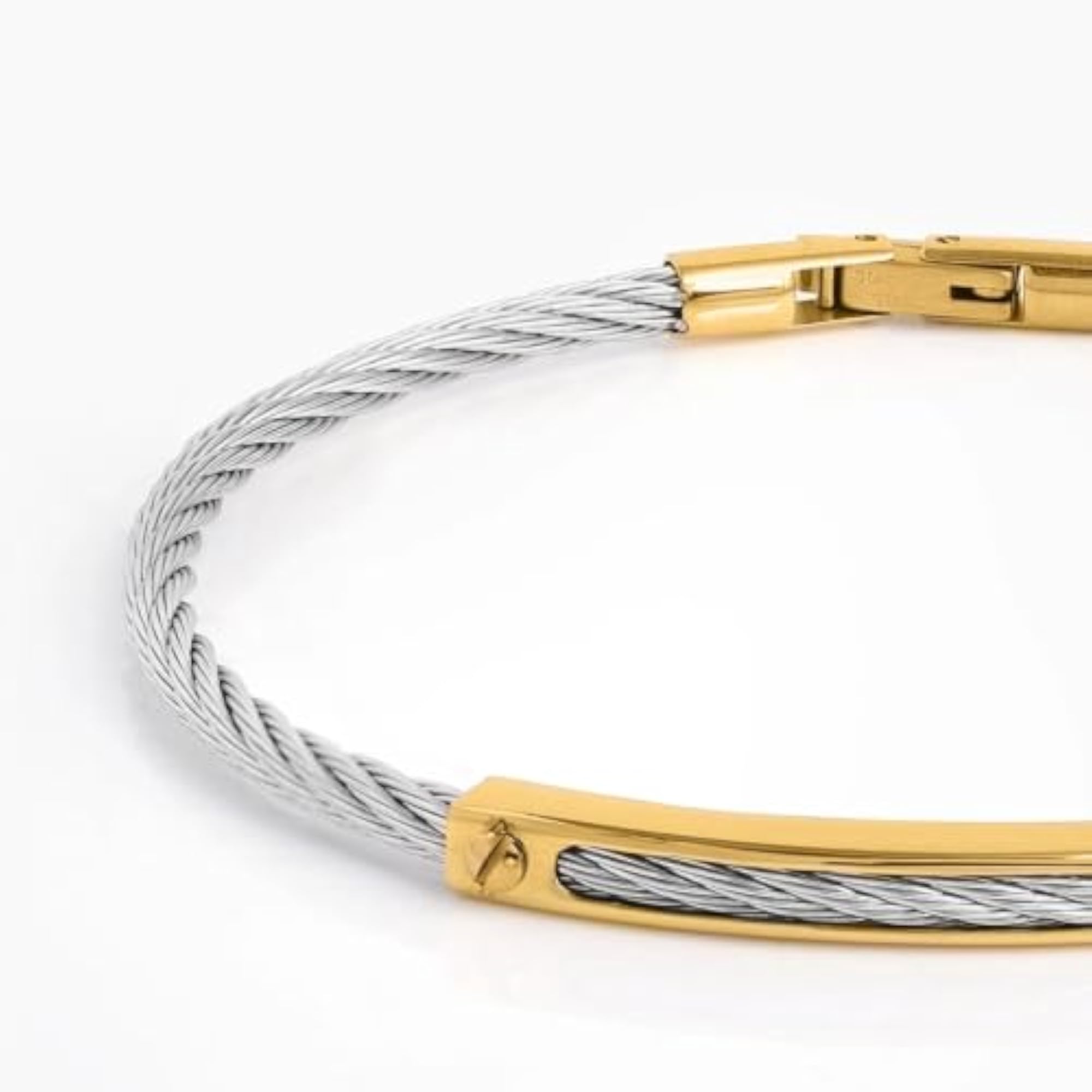 Men's Wire-Style Layered Contemporary Bracelet, Casual Wear