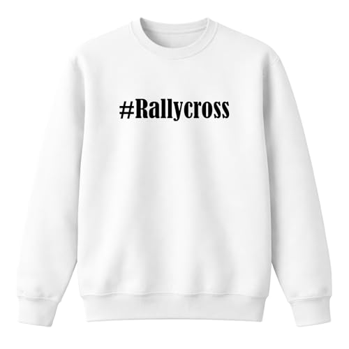 Sweat-shirt Rallycross imprimé pour homme femme et enfant en noir blanc bleu