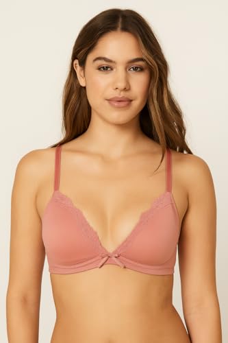 Image of Viola's Secret 6 Pack of Color Print T-Shirt Bras B Cup C Cup and D Cup