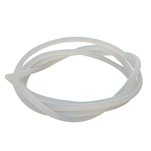 Othmro 0.16"(4mm) Dia Soft Silicone Bending Insert Tube for Rigid Tubing 3.28 ft Shaping Acrylic Rigid Tubing Repairs Accessory Bending Cord White 1Pcs