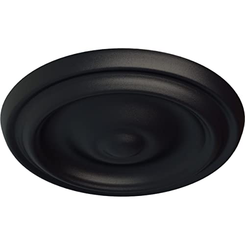 Image of 9 5 /8 inchOD x 1 1 /8 inchP Maria Ceiling Medallion (Fits Canopies up to 1 3 /4 inch), Steel Gray