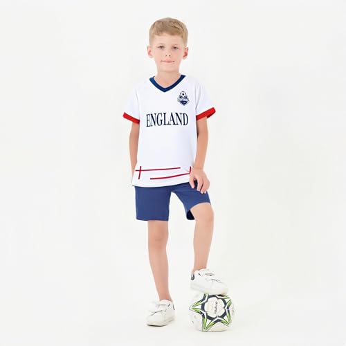 Image of Cnins Kids Soccer Jersey Kit for Boys & Girls- Breathable & Quick-Dry - Youth Soccer Football Training Gifts (2T-14Y)